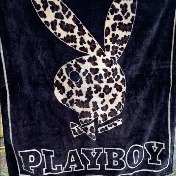 PLAYBOY Other - Playboy leopard bunny plush playmate throw blanket sexy new in bag vintage retro
